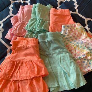 6 pair of 5T skorts